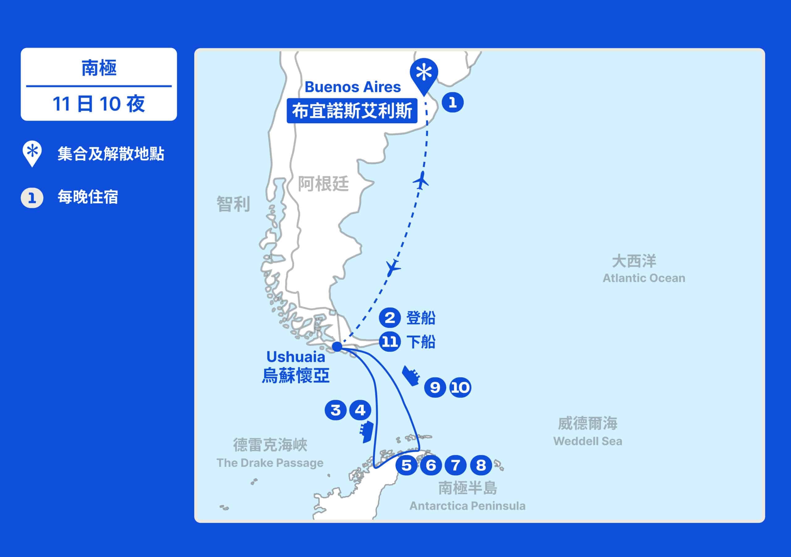 Antarctica 11D map