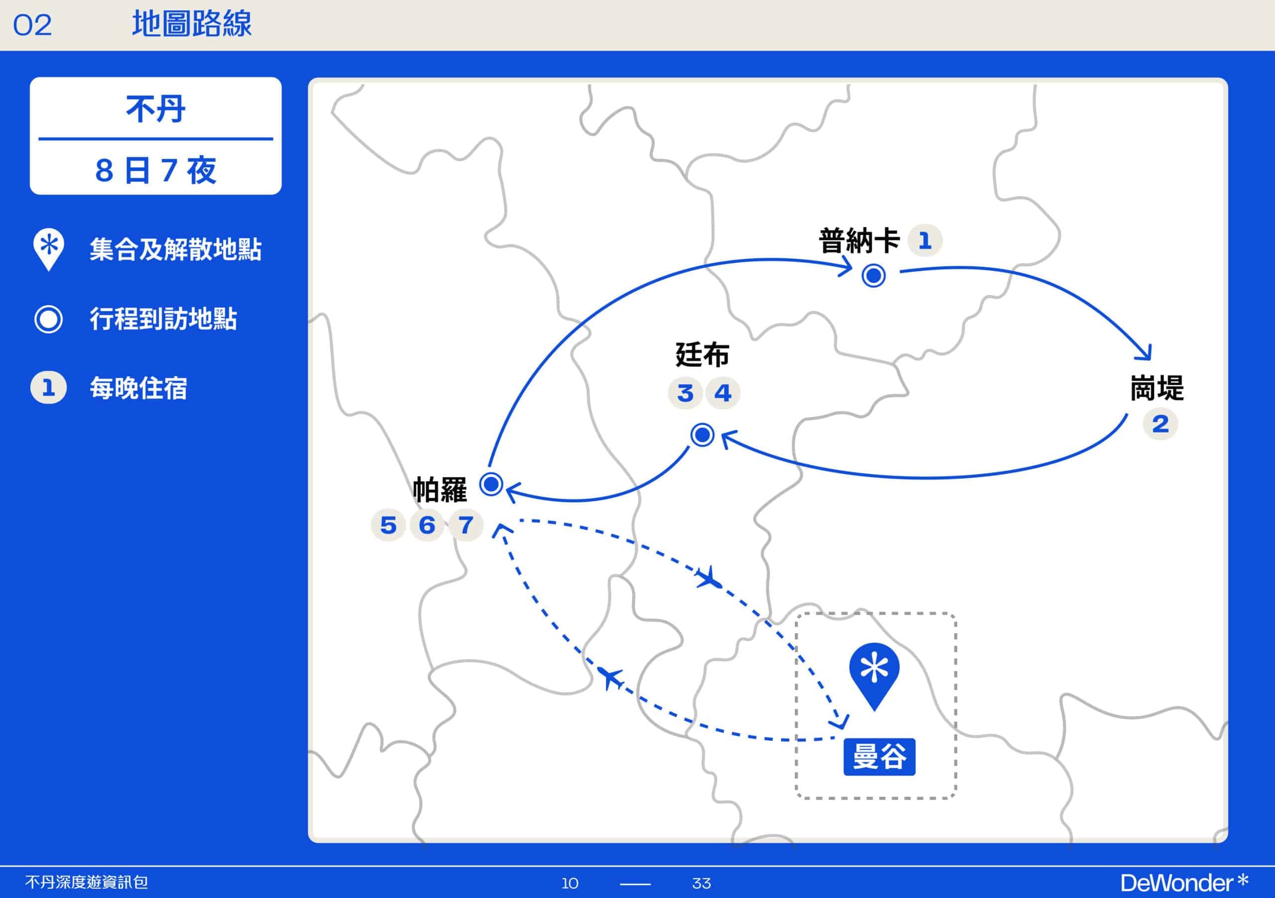 Bhutan April Rhododendron Festival In-Depth Tour 【8 Days 7 Nights】 (2026) route map
