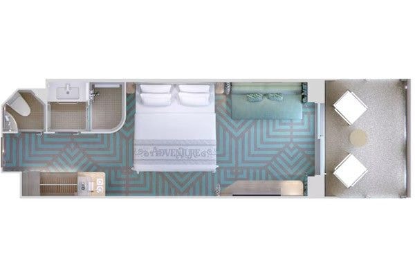 豪華海景露台客房  06B - Deluxe Oceanview Stateroom with Verandah