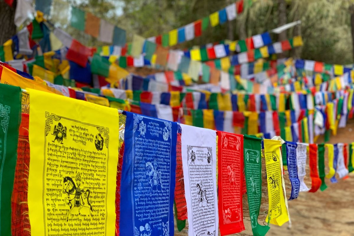 Bhutan prayer flags