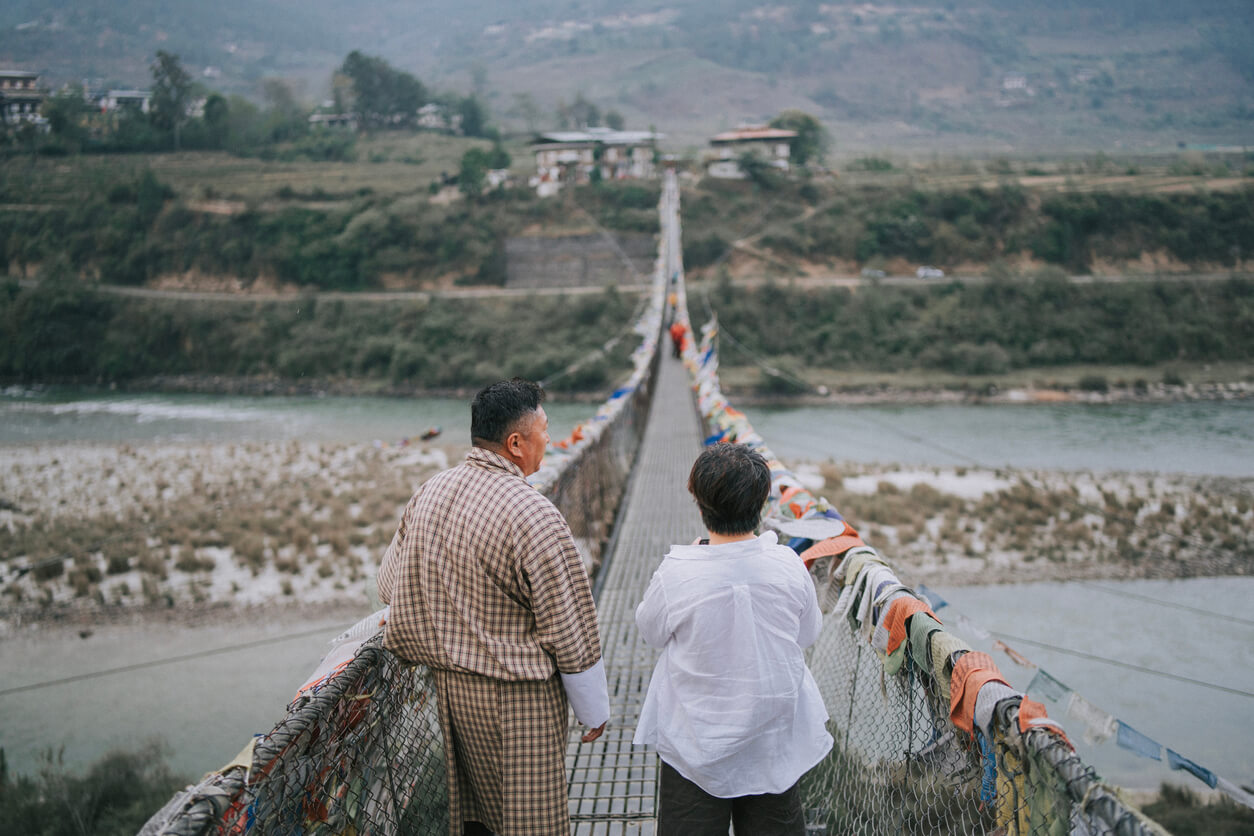 普納卡吊橋 Punakha Suspension  Bridge